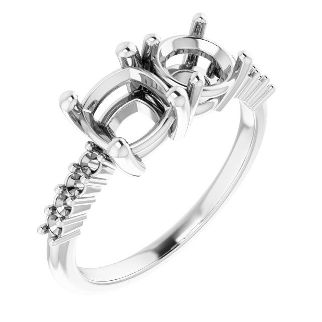 Accented Two-Stone Ring