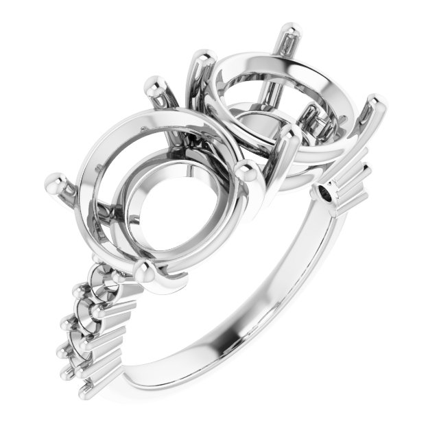 Accented Two-Stone Ring