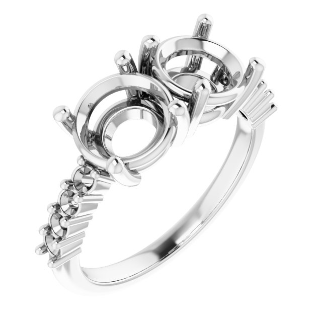 Accented Two-Stone Ring