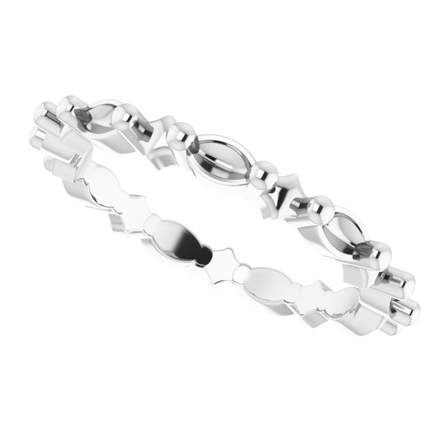 6x4 mm Oval Eternity Band Mounting view 5