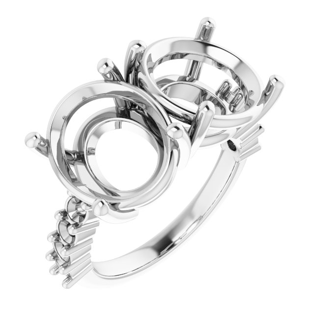Accented Two-Stone Ring