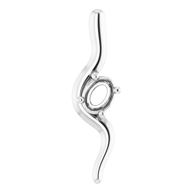 Freeform Solitaire Pendant