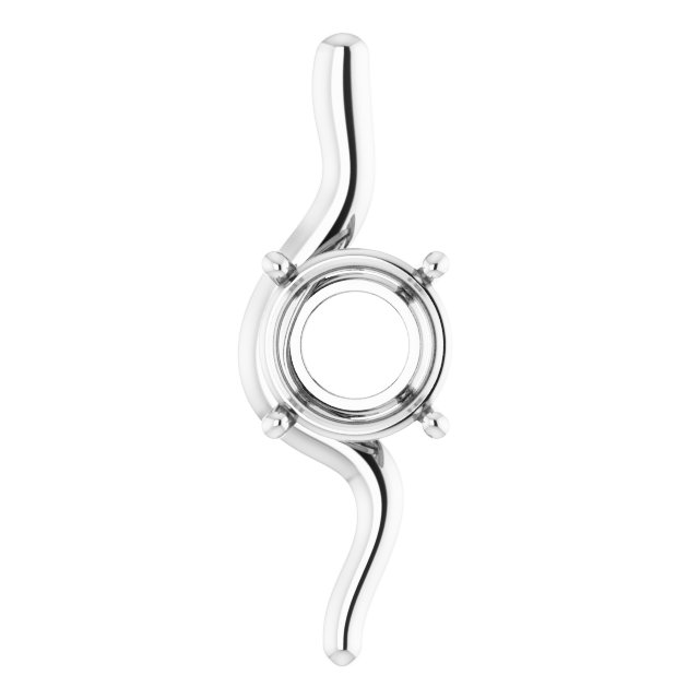 Freeform Solitaire Pendant