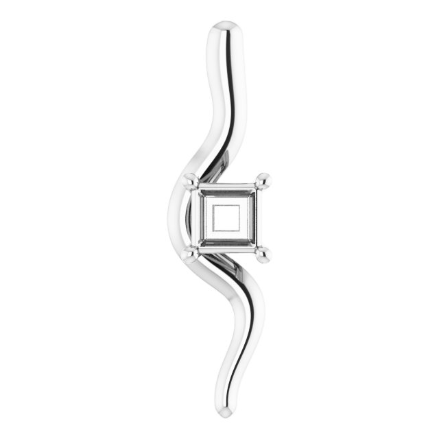 Freeform Solitaire Pendant