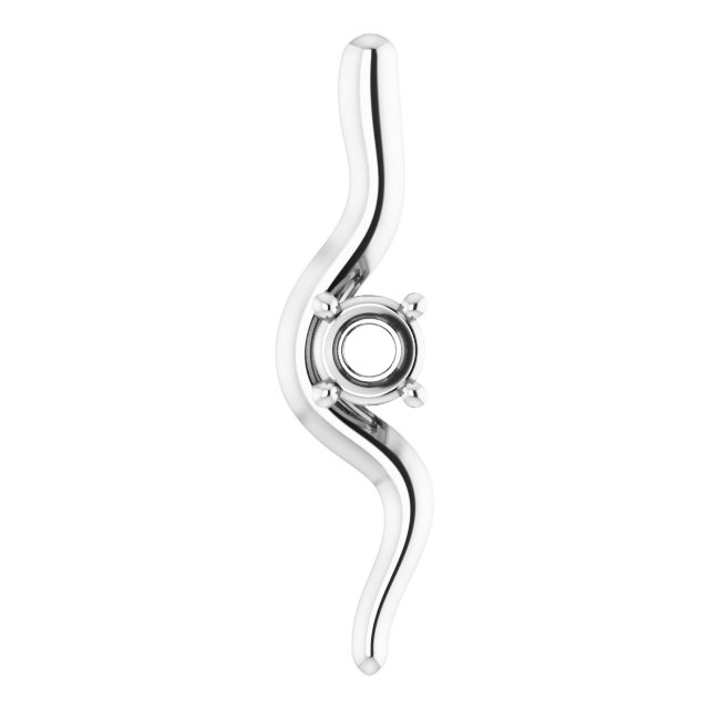 Freeform Solitaire Pendant