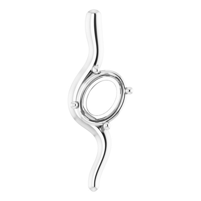 Freeform Solitaire Pendant