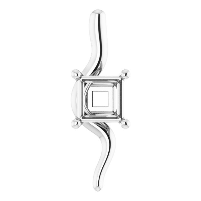 Freeform Solitaire Pendant