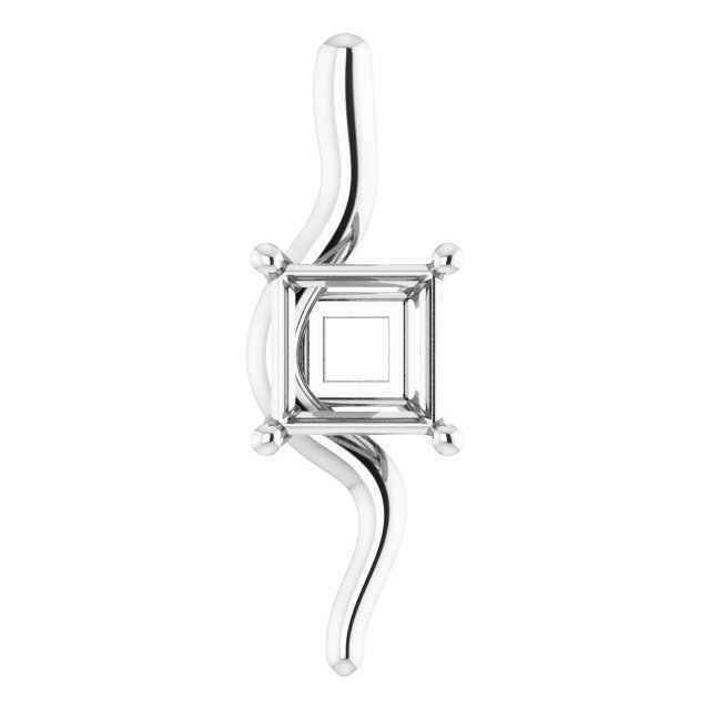 Freeform Solitaire Pendant