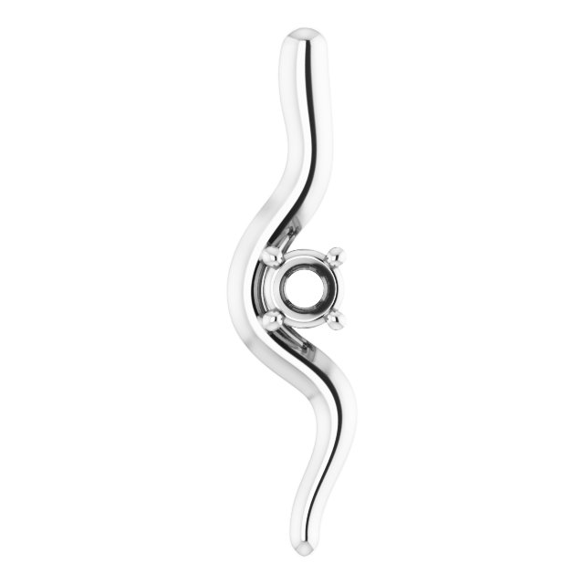 Freeform Solitaire Pendant
