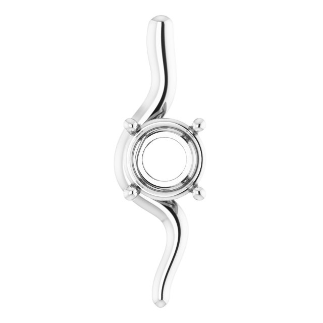 Freeform Solitaire Pendant