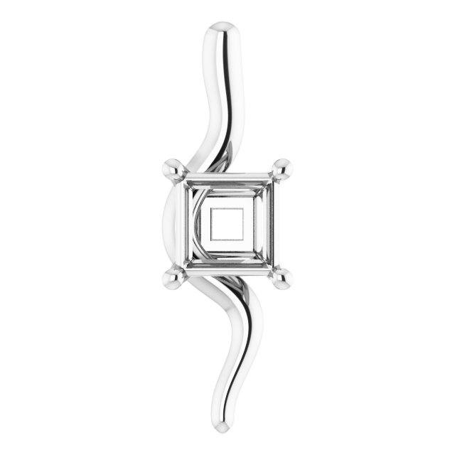 Freeform Solitaire Pendant