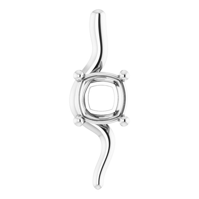Freeform Solitaire Pendant