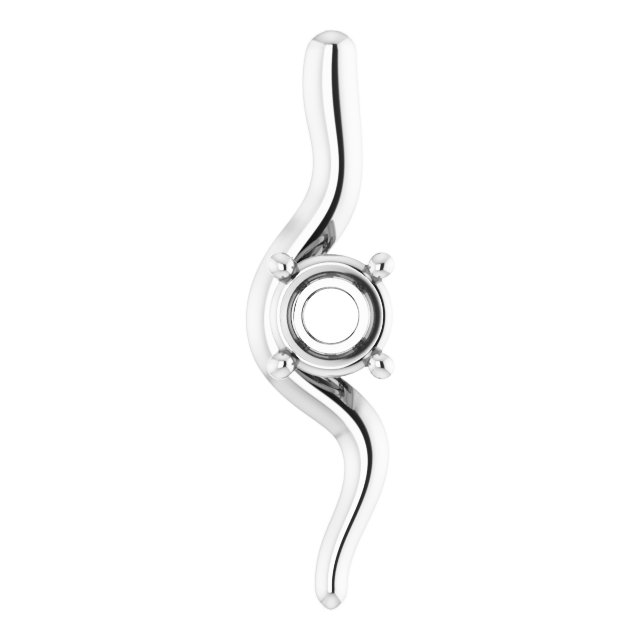 Freeform Solitaire Pendant