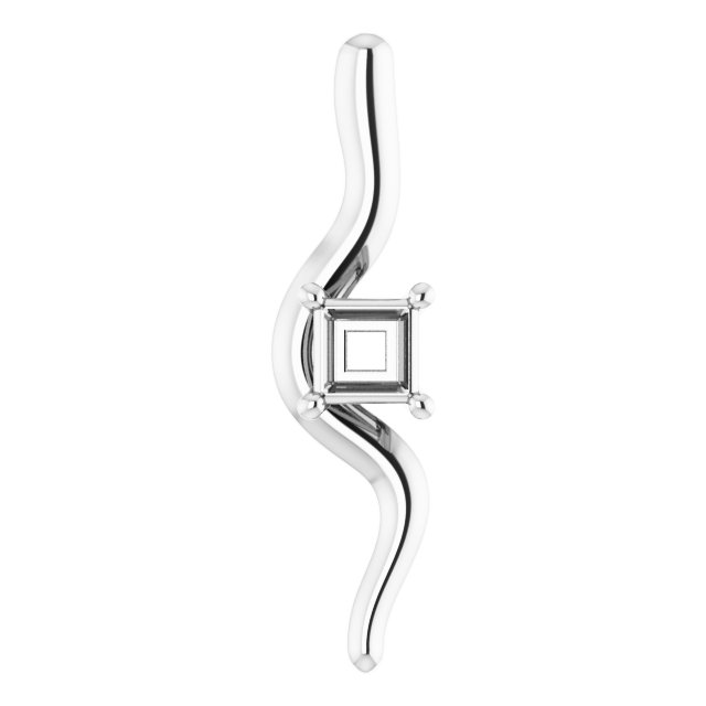Freeform Solitaire Pendant