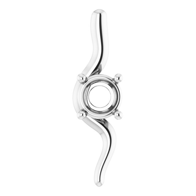 Freeform Solitaire Pendant