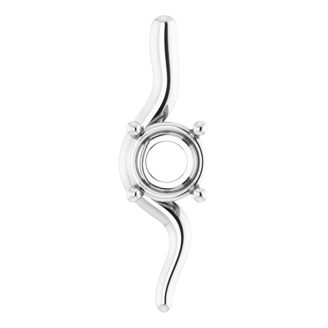 Freeform Solitaire Pendant