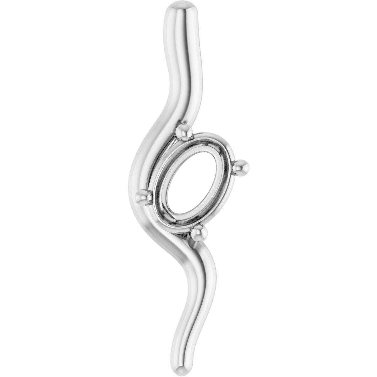 Freeform Solitaire Pendant