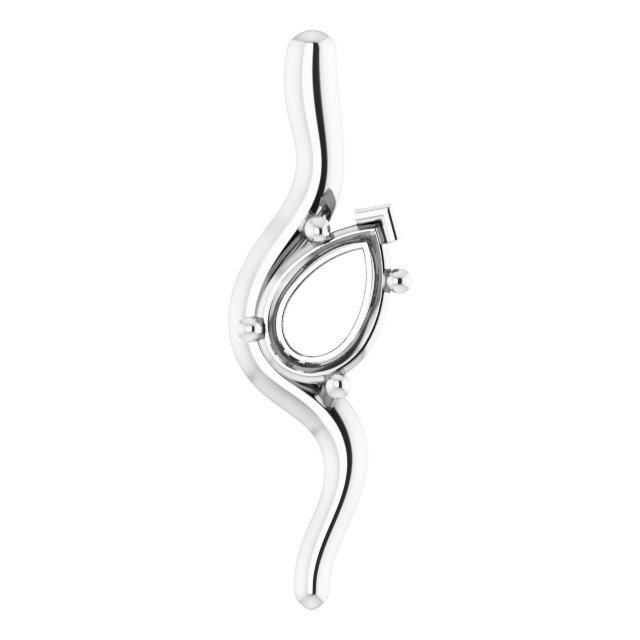 Freeform Solitaire Pendant