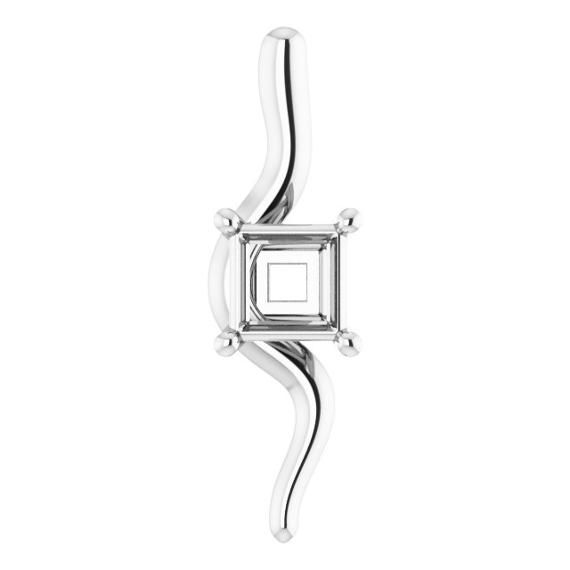 Freeform Solitaire Pendant