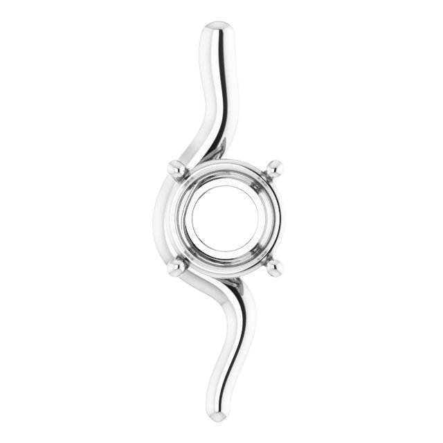 Freeform Solitaire Pendant