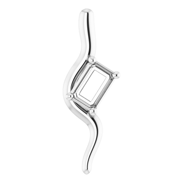 Freeform Solitaire Pendant