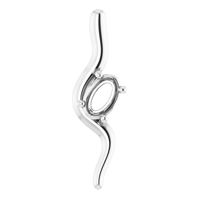 Freeform Solitaire Pendant