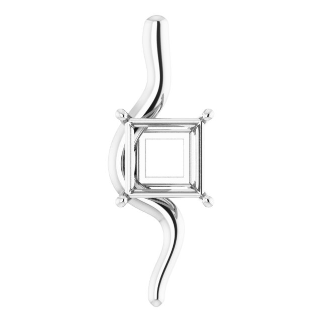 Freeform Solitaire Pendant