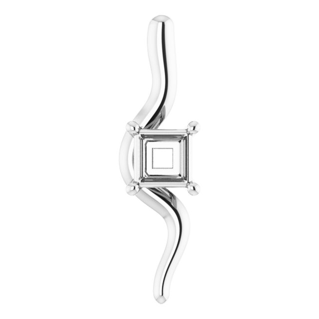 Freeform Solitaire Pendant