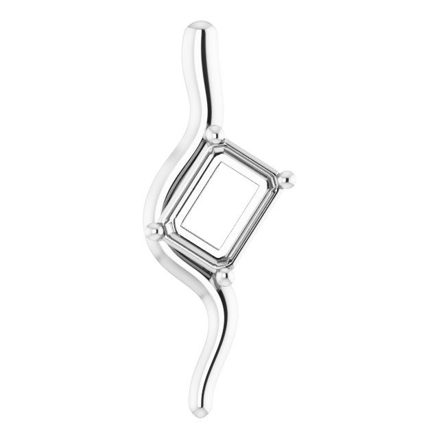 Freeform Solitaire Pendant