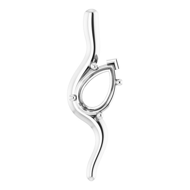 Freeform Solitaire Pendant