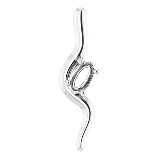 Freeform Solitaire Pendant