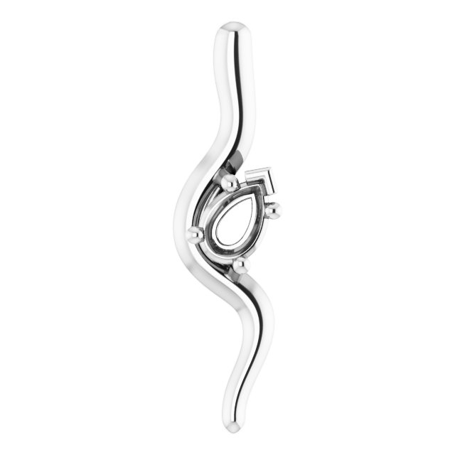 Freeform Solitaire Pendant
