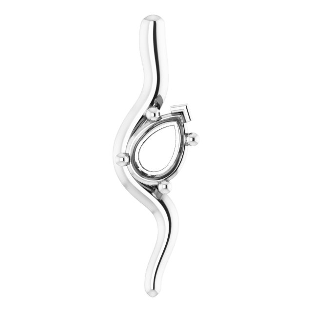 Freeform Solitaire Pendant