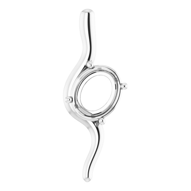 Freeform Solitaire Pendant