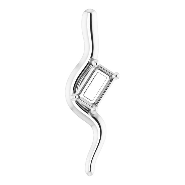 Freeform Solitaire Pendant
