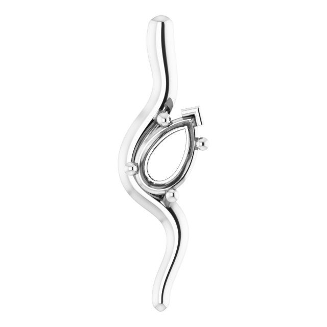 Freeform Solitaire Pendant