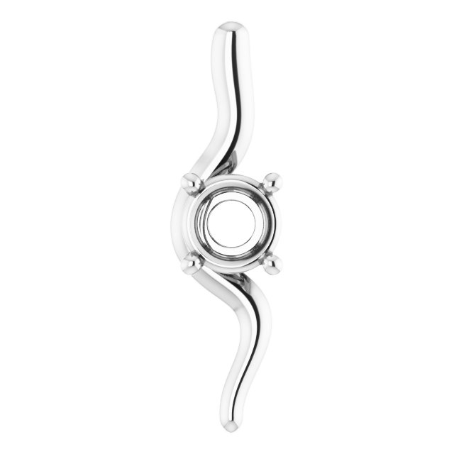 Freeform Solitaire Pendant