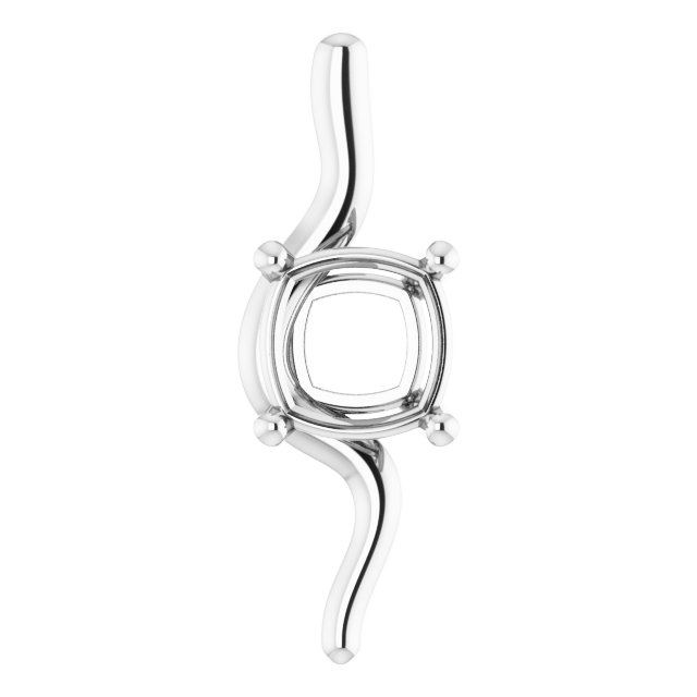 Freeform Solitaire Pendant