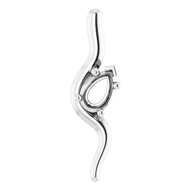 Freeform Solitaire Pendant