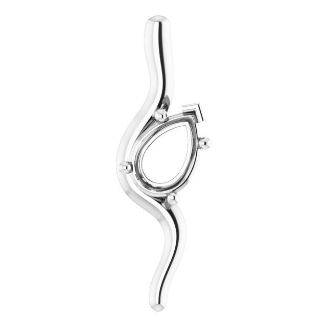 Freeform Solitaire Pendant