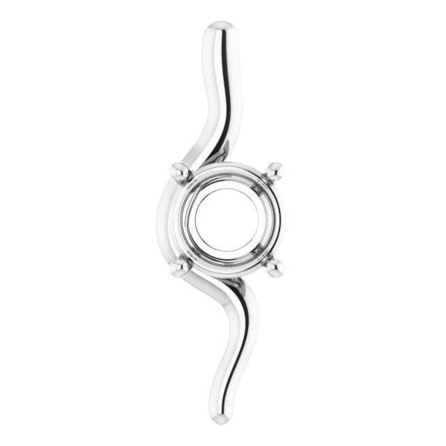 Freeform Solitaire Pendant