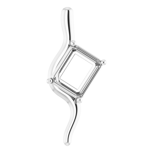 Freeform Solitaire Pendant