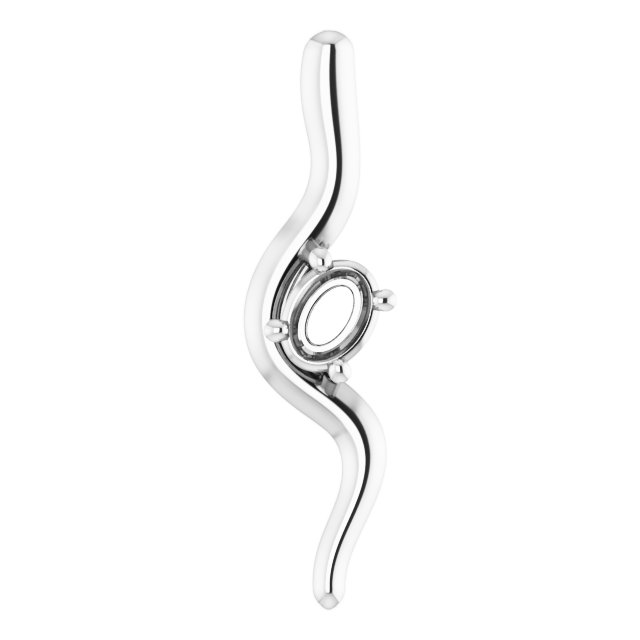 Freeform Solitaire Pendant