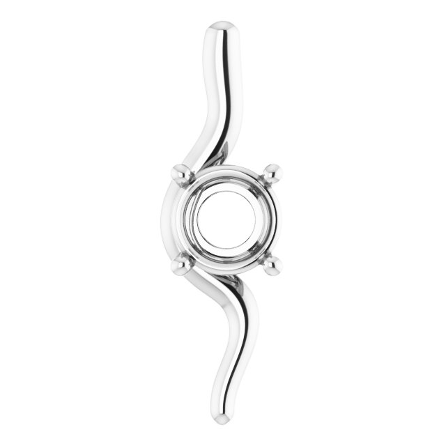 Freeform Solitaire Pendant