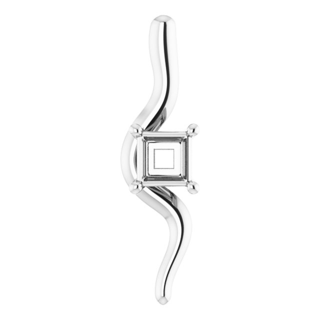 Freeform Solitaire Pendant
