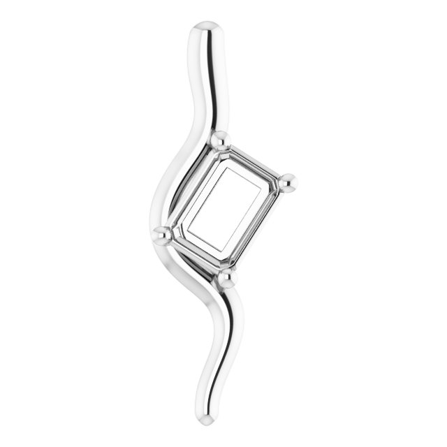Freeform Solitaire Pendant
