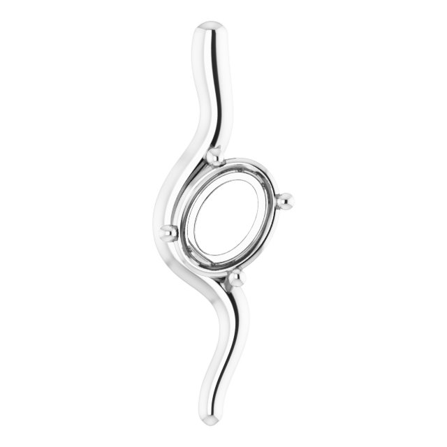 Freeform Solitaire Pendant