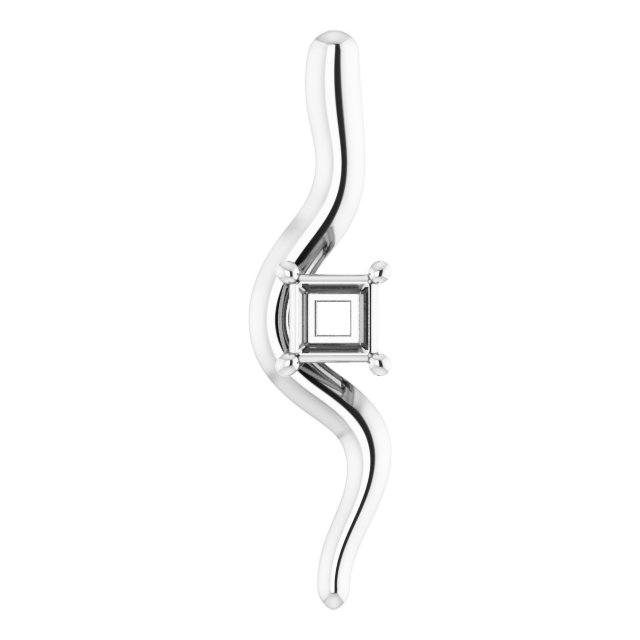 Freeform Solitaire Pendant