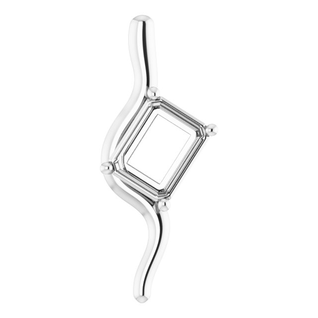 Freeform Solitaire Pendant