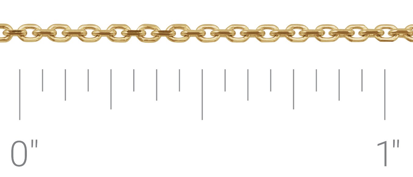 1.4 mm Diamond-Cut Cable Chain